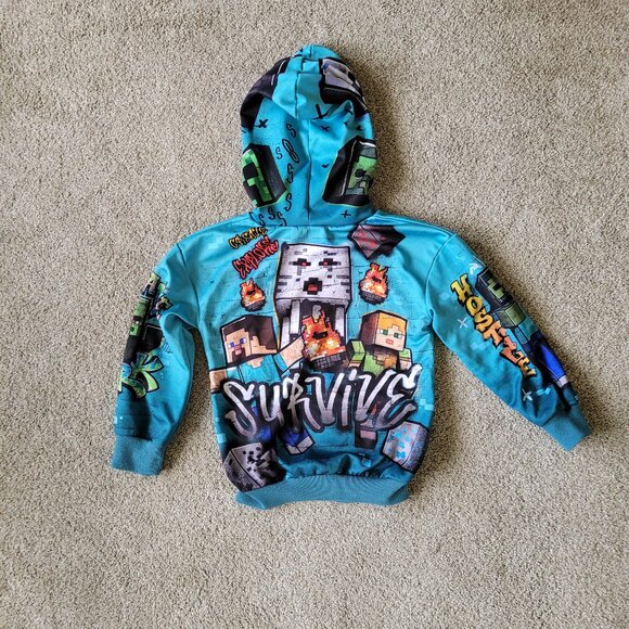 Minecraft Boys Size 5 Hoodie Sweatshirt - Picture 1 of 4